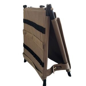 Art Bin Supply Standing Caddy Khaki Canvas 42 Loops Pens Pencils Brushes Pockets